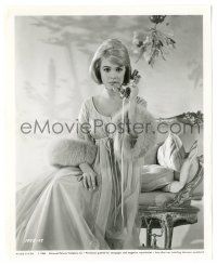 9y776 SANDRA DEE 8.25x10 still '64 c/u in sexy fur-trimmed gown w/ phone from I'd Rather Be Rich!