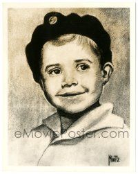 9y782 SCOTTY BECKETT 8x10.25 still '30s great artwork of the young Our Gang star by Mintz!