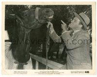 9y825 SORROWFUL JONES 8x10.25 still '49 wacky close up of Bob Hope arguing with race horse!