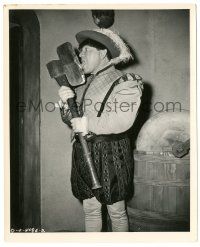 9y832 SQUAREHEADS OF THE ROUND TABLE deluxe 8.25x10 still '48 Moe w/tongue stuck to axe by Geraghty