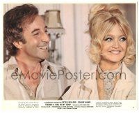 9y035 THERE'S A GIRL IN MY SOUP color 8x10 still #11 '71 smiling c/u of Peter Sellers & Goldie Hawn!