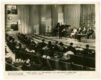9y896 THREE FACES WEST 8x10 still '40 Charles Coburn on stage sings to audience, The Refugee!