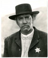 9y941 VALDEZ IS COMING 8.25x10 still '71 best portrait of Burt Lancaster wearing tin star!