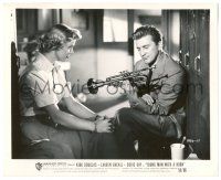 9y996 YOUNG MAN WITH A HORN 8.25x10 still '50 jazz man Kirk Douglas holding trumpet by Doris Day!