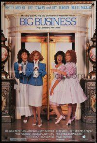 9z120 BIG BUSINESS 1sh '88 great image of identical twins Bette Midler & Lily Tomlin!