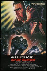 9z140 BLADE RUNNER studio style 1sh '82 Ridley Scott sci-fi classic, art of Harrison Ford by Alvin!