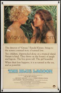 9z146 BLUE LAGOON int'l 1sh '80 young Brooke Shields & Christopher Atkins!