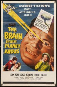 9z165 BRAIN FROM PLANET AROUS 1sh '57 diabolical power made him most feared man in the universe!