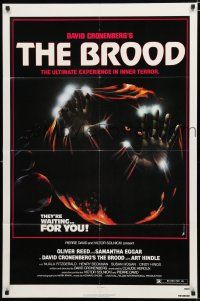 9z180 BROOD 1sh '79 David Cronenberg, art of monster in embryo, they're waiting for YOU!