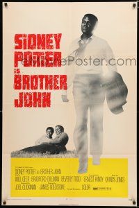 9z182 BROTHER JOHN 1sh '71 great full-length image of angelic Sidney Poitier!