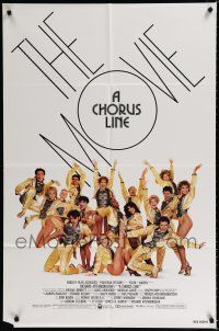 9z222 CHORUS LINE 1sh '85 Michael Douglas, photo of Broadway chorus group by Patrick Demarchelier!