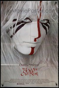9z226 CLAN OF THE CAVE BEAR 1sh '86 fantastic image of Daryl Hannah in tribal make up!
