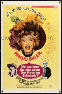 9z303 DID YOU HEAR THE ONE ABOUT THE TRAVELING SALESLADY 1sh '68 Bob Denver, Phyllis Diller!