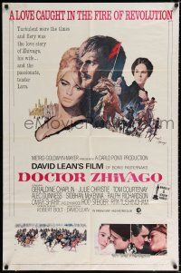 9z308 DOCTOR ZHIVAGO 1sh R71 Omar Sharif, Julie Christie, David Lean English epic, Terpning art!