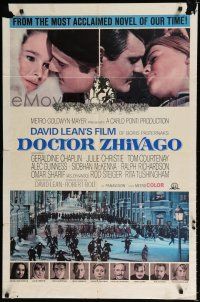 9z309 DOCTOR ZHIVAGO style A 1sh '65 Omar Sharif, Julie Christie, David Lean English epic!