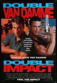 9z317 DOUBLE IMPACT int'l 1sh '91 Jean-Claude Van Damme in a dual role as twins!