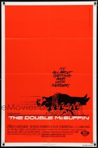 9z318 DOUBLE McGUFFIN body style 1sh '79 Ernest Borgnine, George Kennedy, cool Saul Bass artwork!