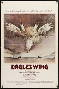 9z339 EAGLE'S WING 1sh '79 Martin Sheen, Native American winged horse artwork by Vic Fair!
