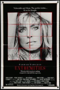 9z364 EXTREMITIES 1sh '86 James Russo, Diana Scarwid, sexy Farrah Fawcett gets revenge!
