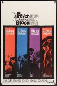 9z377 FEVER IN THE BLOOD 1sh '61 sexy Angie Dickinson was involved with judge Efrem Zimbalist Jr!
