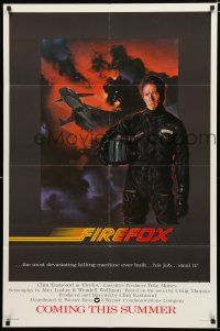 9z386 FIREFOX advance 1sh '82 cool C.D. de Mar art of killing machine, Clint Eastwood!