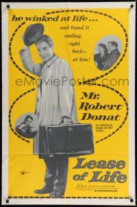 9z568 LEASE OF LIFE 1sh '56 directed by Charles Frend, parson Robert Donat is nearer to heaven!