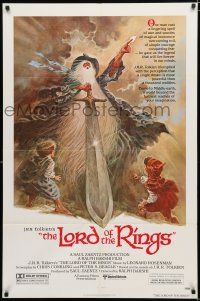 9z593 LORD OF THE RINGS 1sh '78 Ralph Bakshi cartoon from classic J.R.R. Tolkien novel!