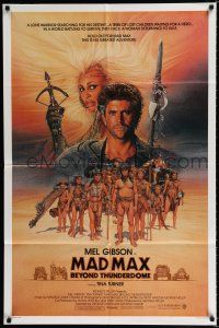 9z601 MAD MAX BEYOND THUNDERDOME advance 1sh '85 Mel Gibson & Tina Turner, George Miller!