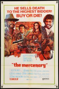 9z622 MERCENARY 1sh '69 Il Mercenario, cool art of gunslingers Jack Palance & Franco Nero!