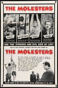9z639 MOLESTERS 1sh '64 bizarre Swiss pseudo-documentary about child molesters!