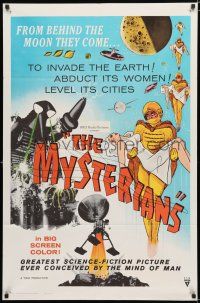 9z657 MYSTERIANS 1sh '59 they're abducting Earth's women & leveling its cities!