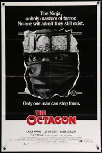 9z685 OCTAGON 1sh '80 Chuck Norris is the only man who can stop the unholy masters of terror!