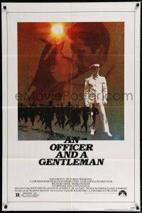 9z687 OFFICER & A GENTLEMAN 1sh '82 Richard Gere & Debra Winger in love & in the U.S. Navy!