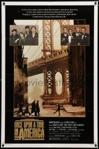 9z693 ONCE UPON A TIME IN AMERICA 1sh '84 De Niro, James Woods, directed by Sergio Leone!