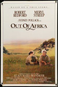 9z699 OUT OF AFRICA 1sh '85 Robert Redford & Meryl Streep, Sydney Pollack!