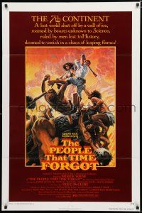 9z711 PEOPLE THAT TIME FORGOT 1sh '77 Edgar Rice Burroughs, a lost continent shut off by ice!
