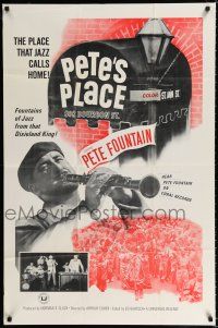 9z715 PETE'S PLACE 1sh '60s Pete Fountain, Fountains of Jazz from that Dixieland King!