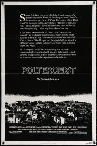 9z726 POLTERGEIST int'l 1sh '82 Tobe Hooper, classic, they're here, Heather O'Rourke by TV!