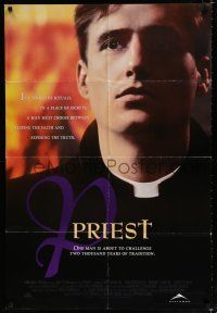 9z735 PRIEST 1sh '95 Antonia Bird's religious thriller, Catholic priest Linus Roache!