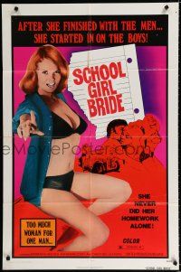 9z812 SCHOOL GIRL BRIDE 1sh R74 Cream Schwabing-Report, sexy Barbara Scott, too much woman!