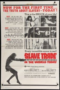 9z840 SLAVE TRADE IN THE WORLD TODAY 1sh '65 the smuggled motion pictures of a sheik's harem!