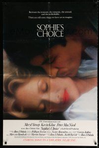 9z850 SOPHIE'S CHOICE advance 1sh '82 Alan J. Pakula directed, Meryl Streep, Kevin Kline, MacNicol!