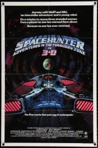 9z855 SPACEHUNTER ADVENTURES IN THE FORBIDDEN ZONE advance 1sh '83 art of Molly Ringwald, Strauss!