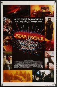 9z865 STAR TREK II 1sh '82 The Wrath of Khan, Leonard Nimoy, William Shatner, sci-fi sequel!