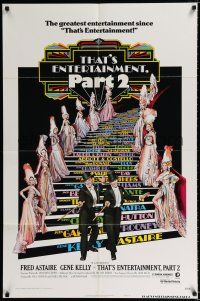 9z919 THAT'S ENTERTAINMENT PART 2 style B 1sh '75 Fred Astaire, Gene Kelly & many MGM greats!