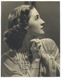 1a094 NORMA SHEARER signed deluxe 10x13 still '38 angelic profile c/u by Clarence Sinclair Bull!