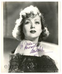 1a368 ANN SOTHERN signed 8x9.75 still '40s sexy bare-shouldered close up wearing lace!