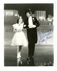 1a676 BUDDY EBSEN signed 8x10.25 REPRO still '80s image w/ Judy Garland in Broadway Melody of 1938!