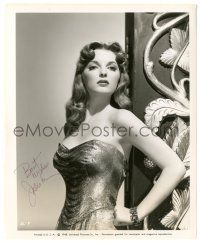 1a492 JULIE LONDON signed 8.25x10 still '48 incredible super sexy young glamour portrait!