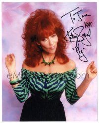 1a794 KATEY SAGAL signed color 8x10 REPRO still '90s as Peg from Married with Children!